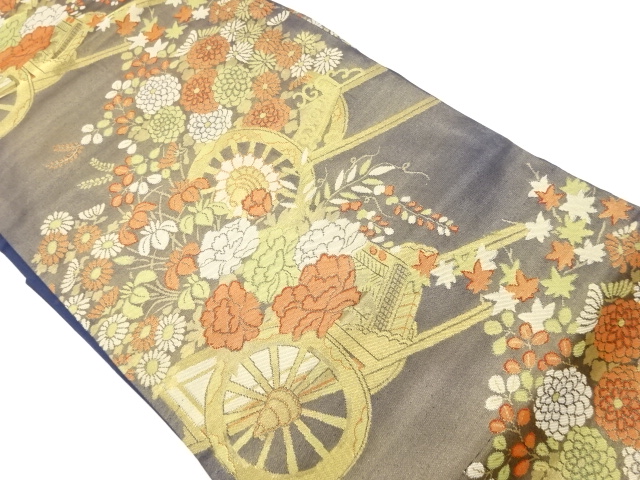 花車模様織出し名古屋帯